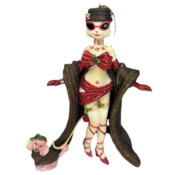 Alley Cats Margaret Le Van Kitty Cane Christmas Figurine Retired Ornament NWT - Picture 2 of 16